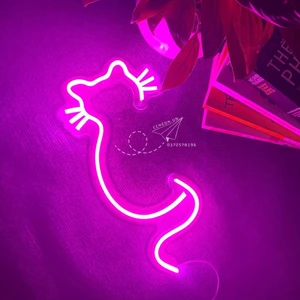 Đèn Trang Trí Led Neon Hình Mèo [Mẫu 6]