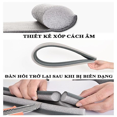 Thanh Nẹp Xốp Chặn Khe Cửa 100cm Đa Năng 🌸FREESHIP🌸  Chặn Đáy Khe Cửa, Chặn Con Trùng Tiết Kiệm Điện Năng