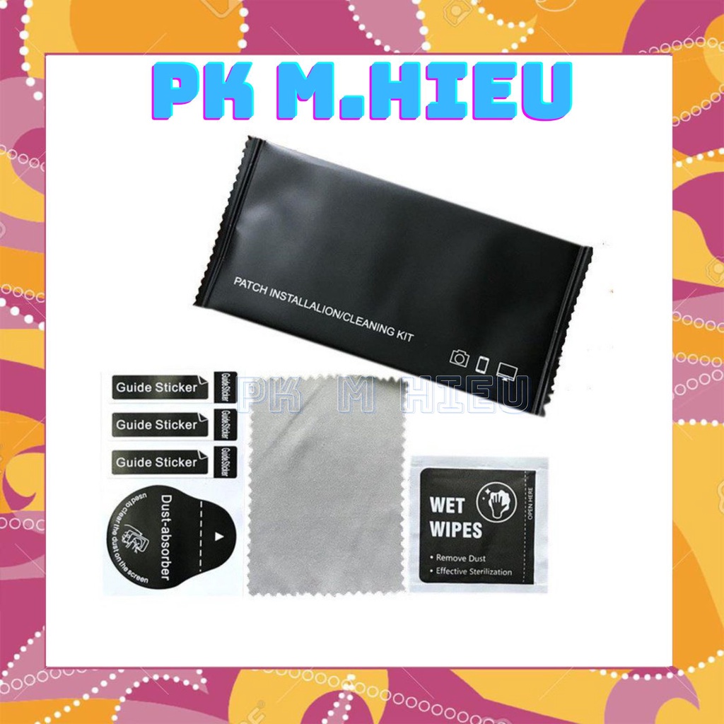 Bộ giấy lau Cho Kính Cường Lực+Miếng Hút Bụi vệ sinh màn hình điện thoại, ipad, kính mắt