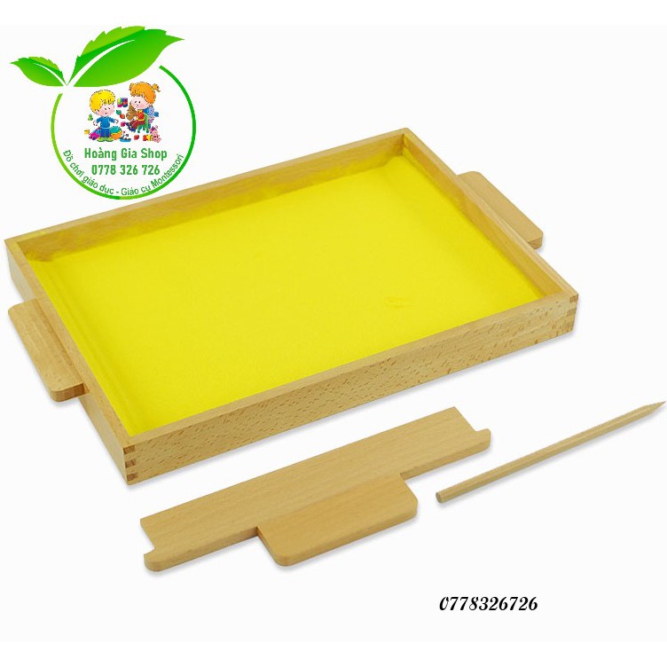 Khay cát viết chữ Sandpaper Letter Tracing Tray Shopee Việt Nam