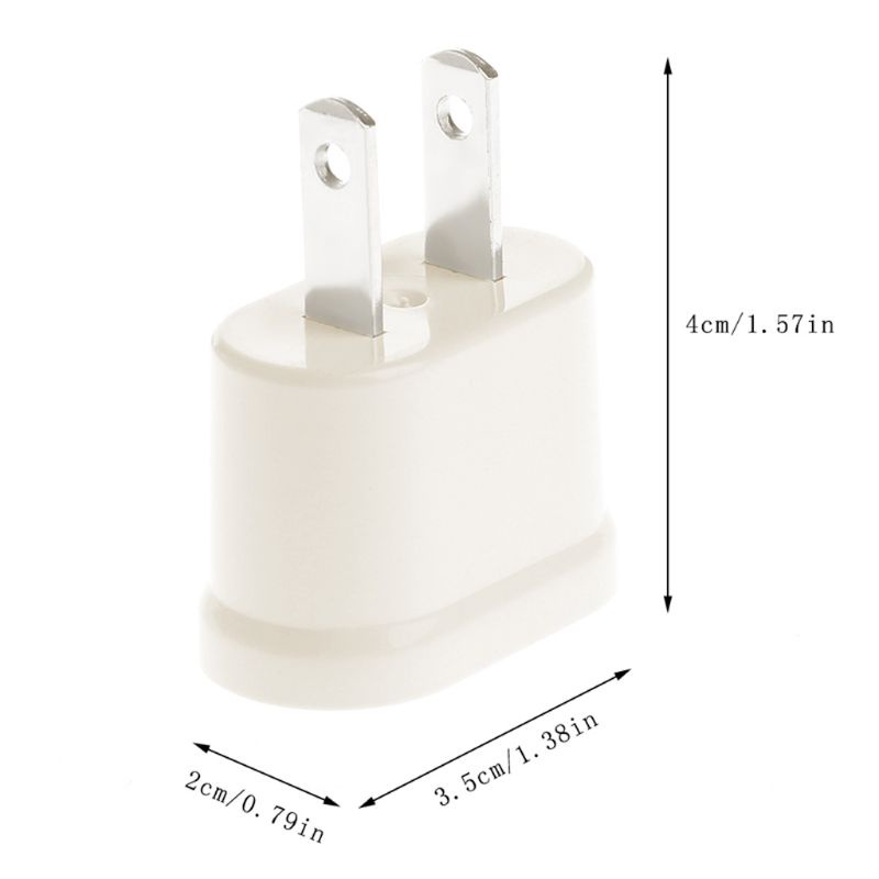 Ppy EU Euro Cắm Adapter US sang EU Bộ Chuyển Đổi Du Lịch Châu Âu Điện EU Cắm Adapter Bộ Chuyển Đổi Ổ Cắm Điện AC Adapter