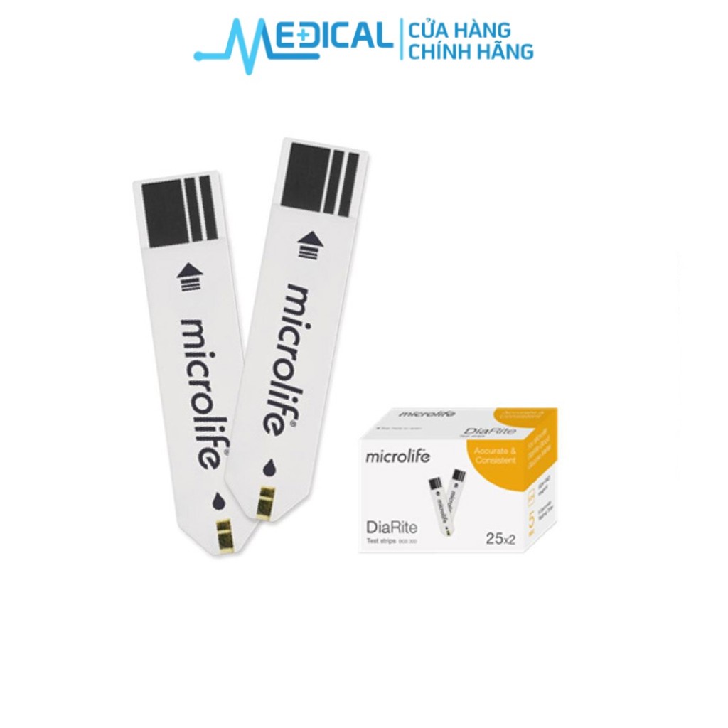 Ảnh Que thử đường huyết MICROLIFE DiaRite Test (50 que) - MEDICAL 1