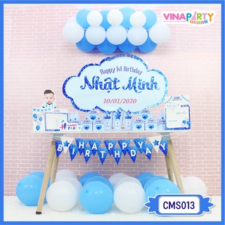 TẶNG 10 BÓNG THẢ SÀN - Set Trang Trí Sinh Nhật Hoạt Hình Siêu Đáng Yêu Cho Bé (Không bao gồm bảng tên)