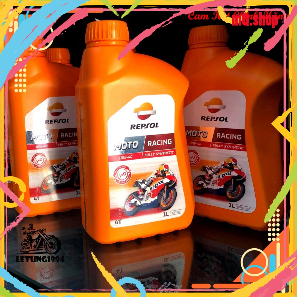 Hot Nhớt Repsol Racing 10W40 hàng chính hãng (New 2020) Seal bạc nâng ...