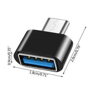 1 cặp đầu chuyển đổi Type C sang USB cho điện thoại di động và máy tính bảng