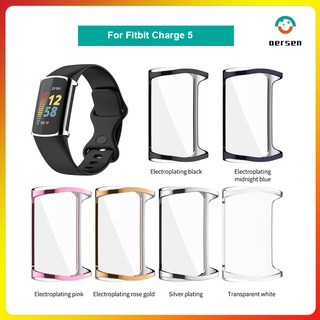 [Sẵn sàng] Vỏ bảo vệ cho Fitbit Charge 5 6 Vỏ bảo vệ mạ TPU Đồng hồ thông minh Vỏ silicon Vỏ bảo vệ màn hình