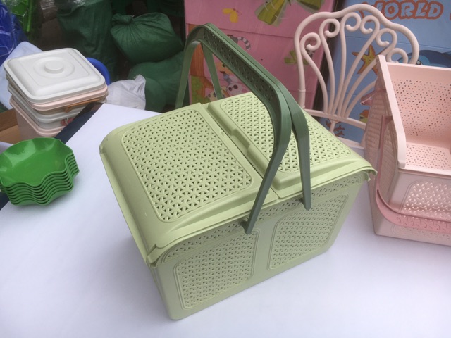 Làn, giỏ cho mẹ và bé, giỏ đựng đồ giả mây