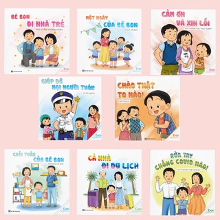 Sách Truyện Ehon Kỹ Năng Sống Bé Bon (Combo 8 Cuốn)