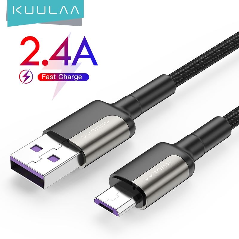 Dây cáp sạc USB KUULAA sạc nhanh 3A chất lượng cao dành cho Xiaomi Tablet Android