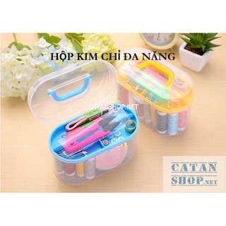 Hộp kim chỉ tròn, kim chỉ hoa đa năng hỗ trợ may vá cho gia đình bạn GD407-HopKimChi
