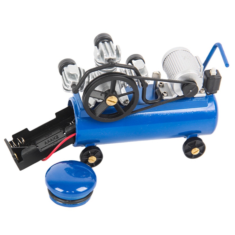 [Còn hàng] Máy bơm hơi máy nén khí kim loại cho xe RC Axial SCX10 Traxxas TRX4 WPL D12 C24 MN D90 MN99S 1 / 10 1 / 12 1 / 16, Xanh lam