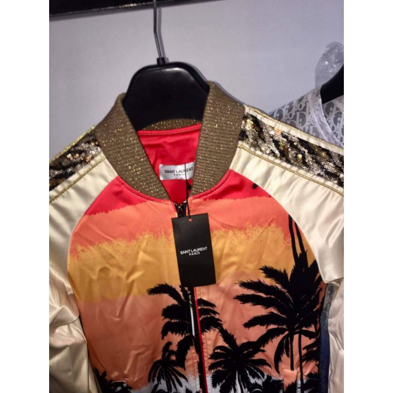 Jacket SLP Palm Tree Ao khoac SLP Sieu C p Shopee Vi t Nam