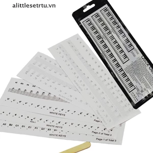Sticker nhựa PVC trong suốt dán phím đàn piano 54 / 61 / 88 chất lượng