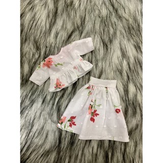 Set ao váy hoa style hàn quốc size blythe ,ob24