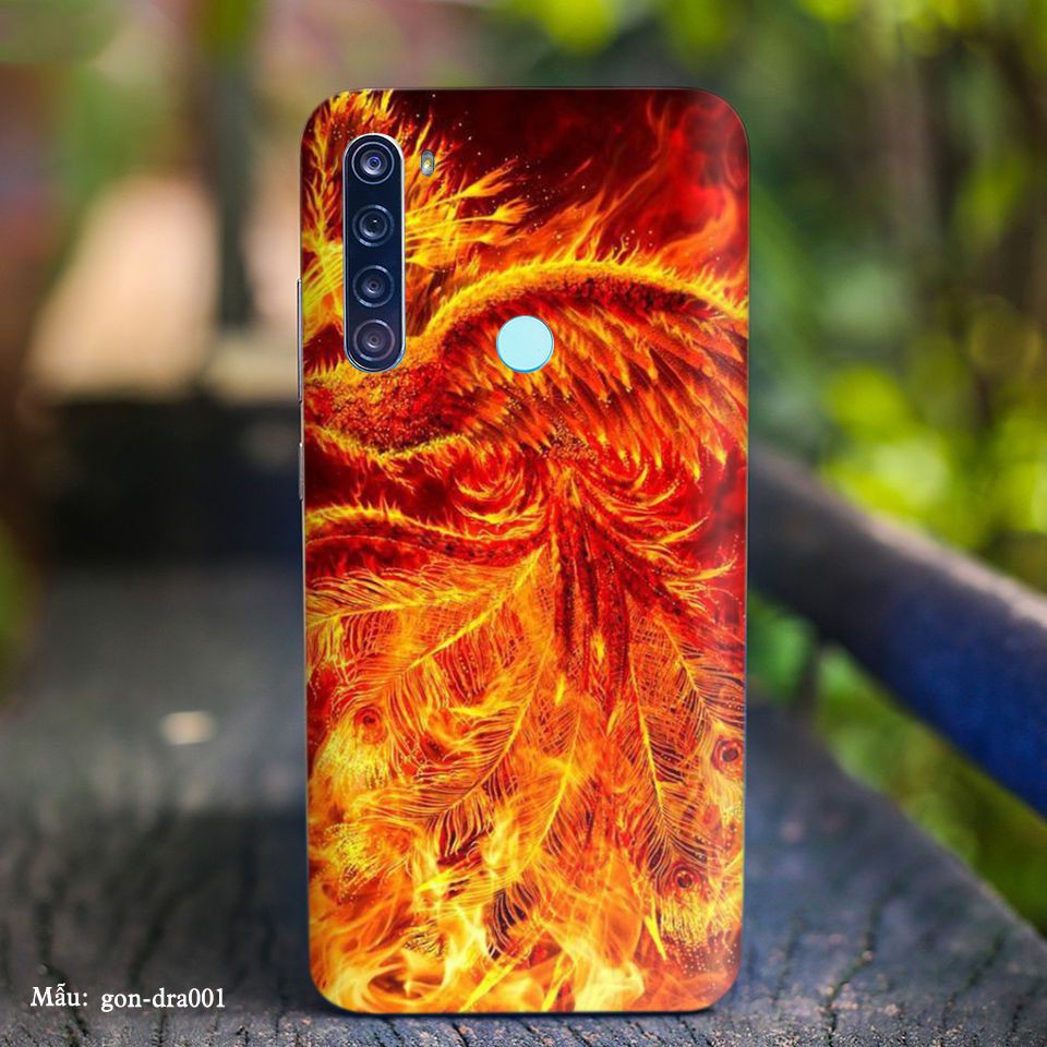 Miếng dán skin cho các dòng điện thoại Xiaomi K20 - K30 - Note3 Pro in hình Rồng 3D nhiều màu sắc cực đẹp