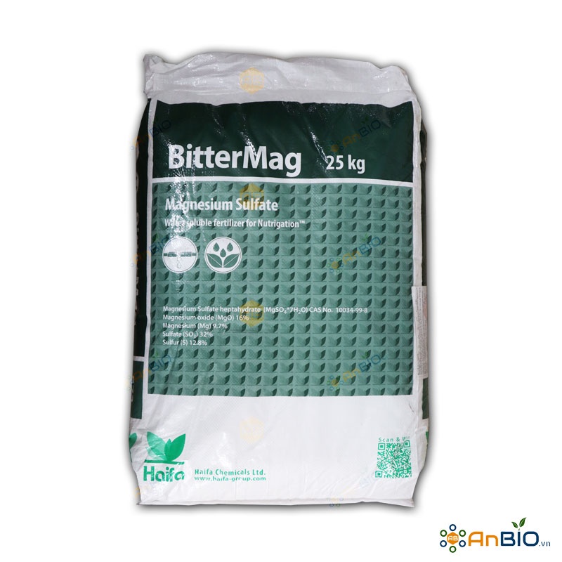 Haifa Bitter MAG Magie Sunphat (MgSO4) | Khắc phục hiện tượng vàng lá ...