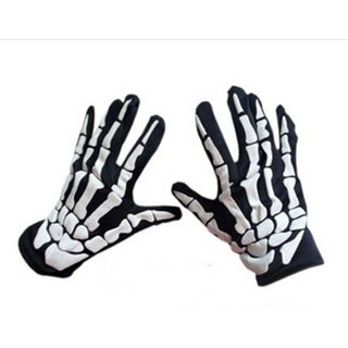 Bộ hóa trang ma Halloween áo  hình khung xương kèm mặt nạ, có móng vuốt hoặc tay xương