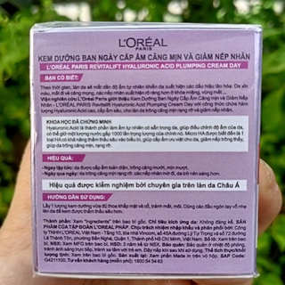 (Hàng Chính Hãng) Kem Dưỡng Siêu Cấp ẩm căng mịn da L0real Paris Revitalift 15ml