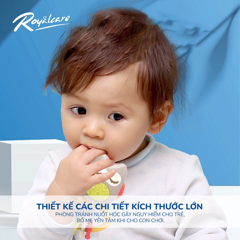 Mô tả Bộ đồ chơi xúc xắc 8 món gặm nướu, lục lạc cao cấp cho bé RoyalCare 822-493-S8 đáng yêu, an toàn, âm thanh vui tai - 7