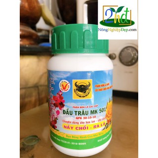 Phân Bón Nảy Chồi Ra Lá ĐẦU TRÂU MK 501 Lọ 100g (30-15-10)