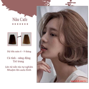 Thuốc nhuộm tóc màu Nâu Caffe 100ml kem nhuộm lên chuẩn tone