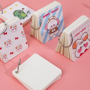 3 Note Ghi Chú Vuông Hoạt Hình Dễ Thương Kèm Móc Nguồn Hàng Buôn Sỉ - Thỏ Hồng VPP