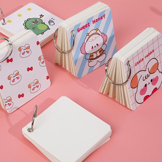 3 Note Ghi Chú Vuông Hoạt Hình Dễ Thương Kèm Móc Nguồn Hàng Buôn Sỉ - Thỏ Hồng VPP