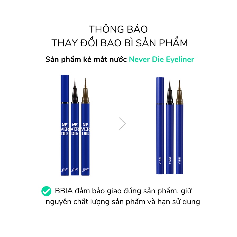 Ảnh Kẻ Mắt Bbia Never Die Brush Eyeliner (2 màu) 0.4g Bbia Official Store 4