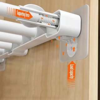 Kệ Nhựa Dán Tủ Quần Áo Tự Dính Trong Suốt 6/7CM