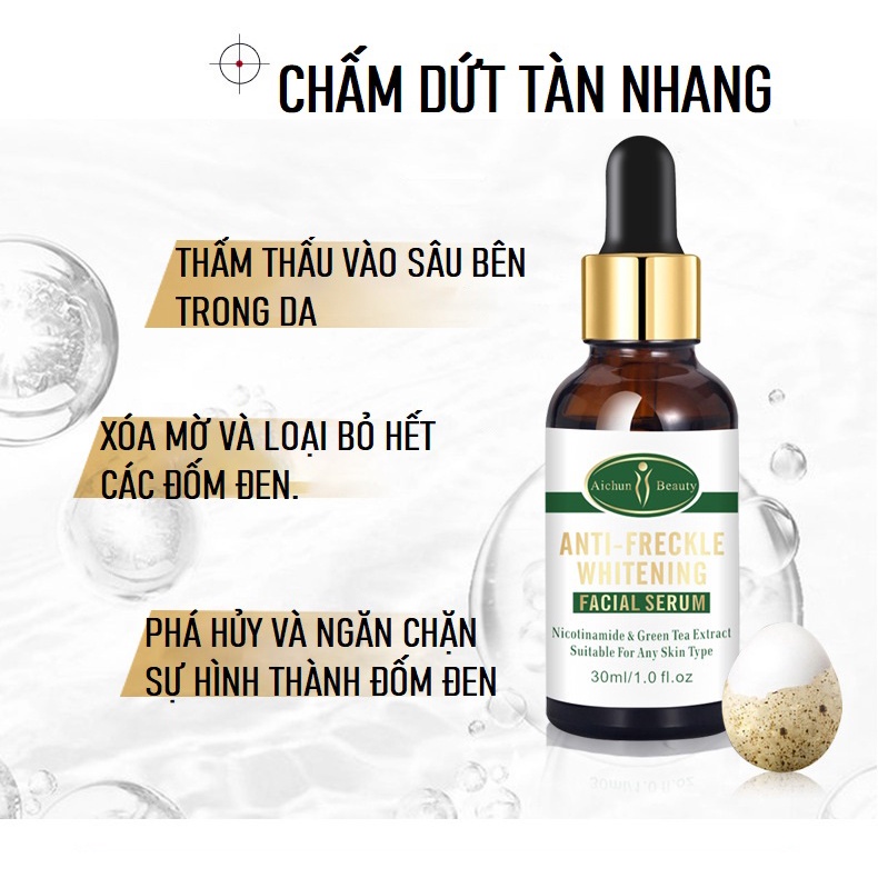 Serum Dưỡng Trắng Da, Chống Lão Hóa Và Nếp Nhăn, Xóa Sẹo Lồi Giảm Mụn Và Các Đốm Đen, Se Khít Lỗ Chân Lông 30ml