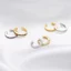 1 Chiếc Bông Tai bamoer bạc 925 Đính Đá zircon sce993