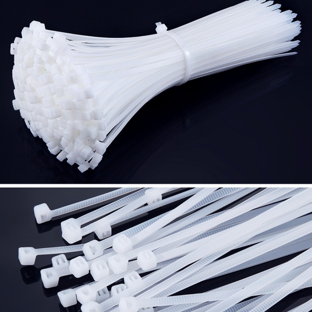 Set 100 dây thít dây rút lạt thít nhựa độ dài 10cm 15cm 20cm 25cm 30cm ...