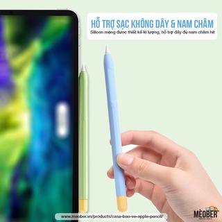 Case bảo vệ Táo Pencil thế hệ 1 và 2, chất liệu silicon cao cấp, ốp cover Táo Pencil Pastel (6 màu)