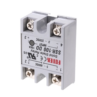 Mô Đun Rơ Le Ssr-100 Dd 100a 3-32v Dc Đầu Vào 5-60v Dc