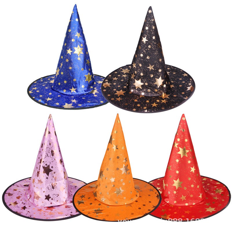 Mũ phù thủy DÀY hay còn gọi mũ chóp hóa trang halloween cho bé trai bé gái chất vải đẹp
