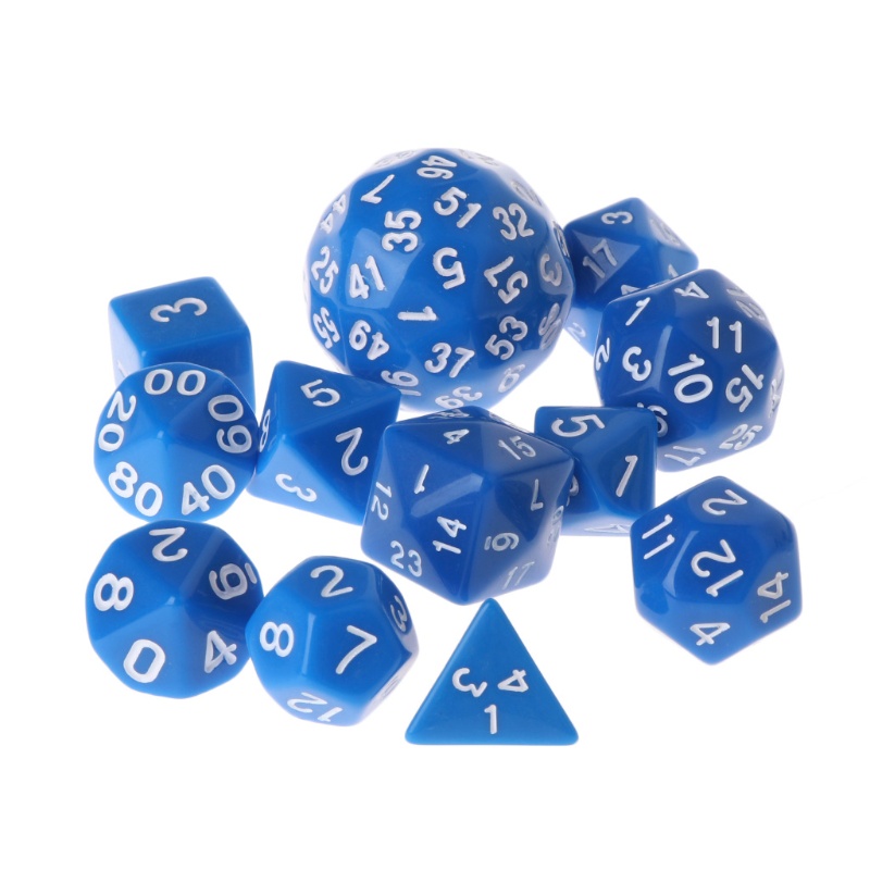 Set 12 xúc xắc đa diện D4 D6 D8 D10 D12 D20 D24 D30 D60