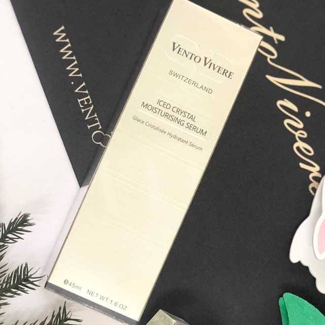 Serum vento dưỡng da, cấp ẩm Vento Vivere Ice Crystal Moisturising Serum Thụy Sĩ 45ml