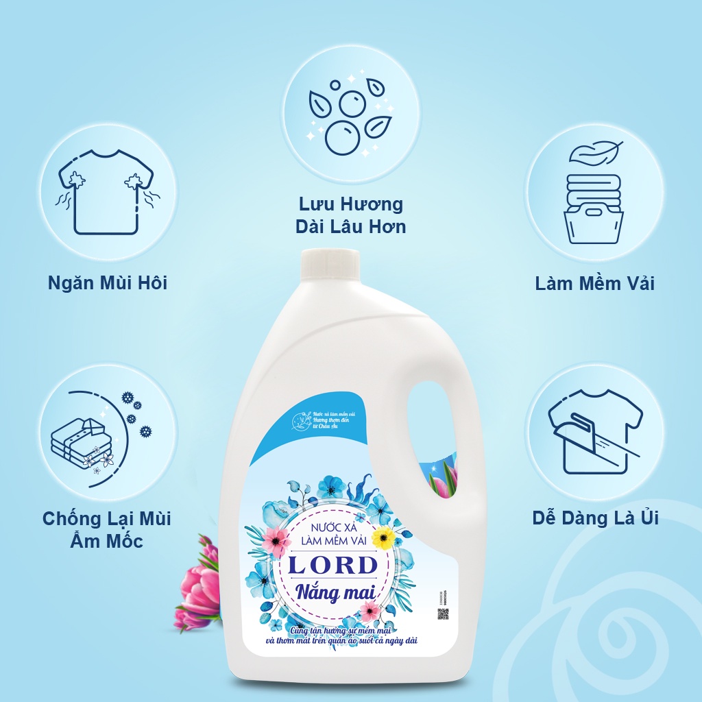 Ảnh Xả vải Lord hương nắng mai (xanh) 3kg 2