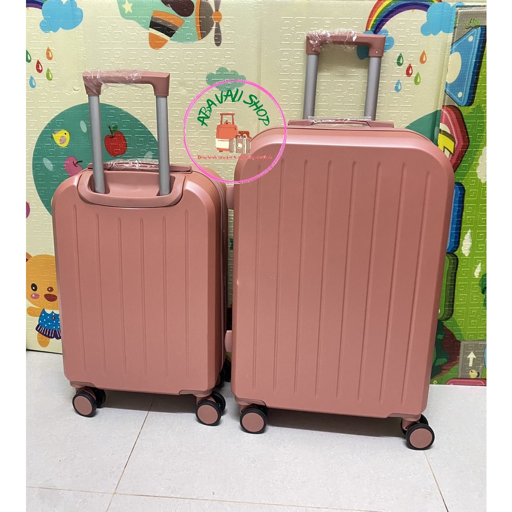 VALI NHỰA DU LỊCH KÉO TAY MÀU HỒNG 24 INCH ( BẢO HÀNH 12 THÁNG ...