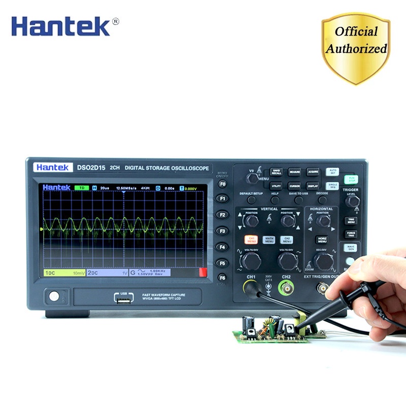 Hantek Digital Oscilloscope DSO2D10 DSO2D15 2 Channels 100mhz/150mhz ...