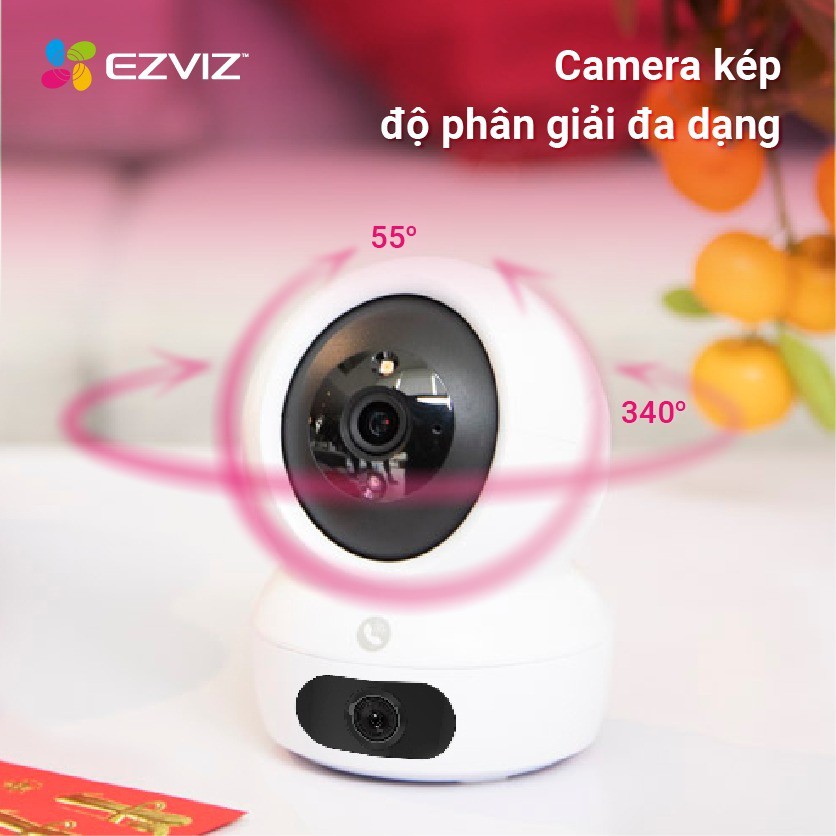 Ảnh Camera wifi trong nhà Ezviz H7C 8MP 2 mắt kép 1
