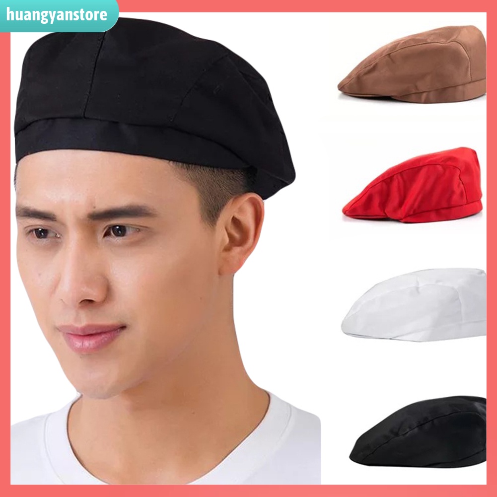 HY| Mũ beret dành cho người phục vụ làm bếp kiểu dáng cho unisex | BigBuy360 - bigbuy360.vn