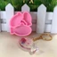 BTF Mèo Cho Đầu Móc Khóa Khuôn Silicon Có Lỗ Móc Khóa Mặt Dây Chuyền Khuôn Handmade