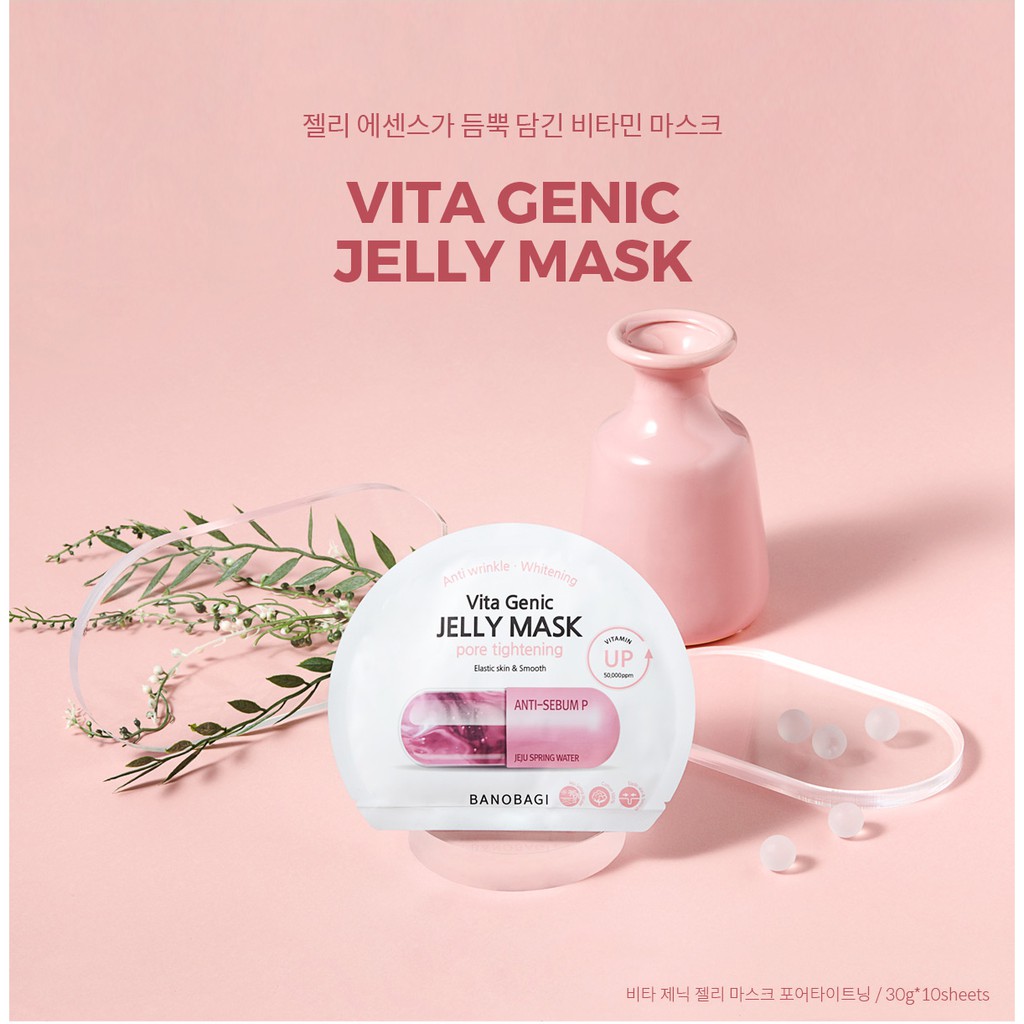 Mặt Nạ Se Khít Lỗ Chân Lông Banobagi Vita Genic Jelly Mask Pore Tightening  | Shopee Việt Nam