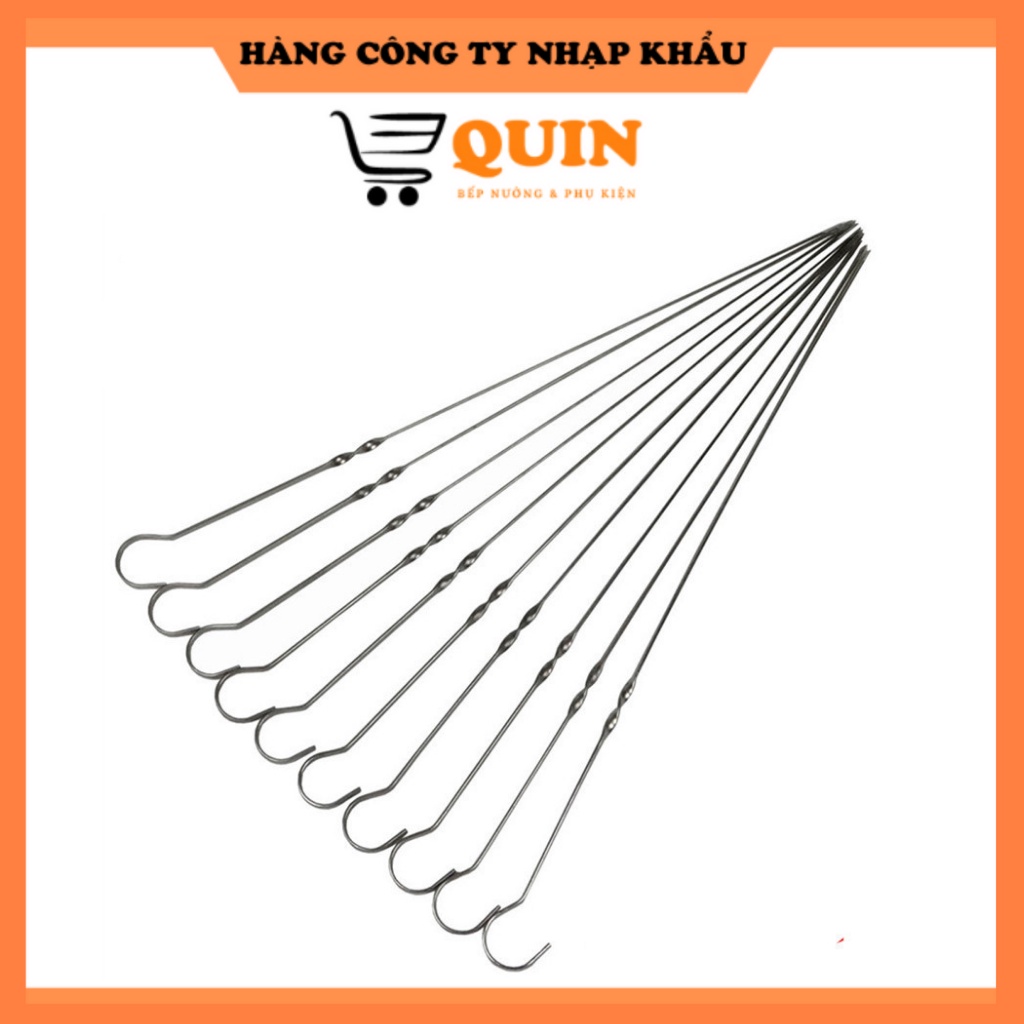 1 Xiên Nướng thịt Inox không gỉ sét 38 cm | Shopee Việt Nam