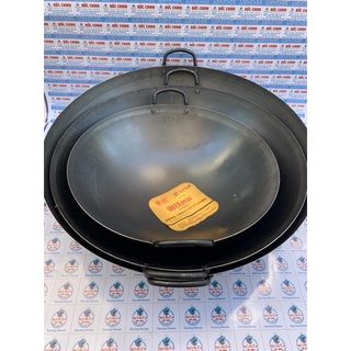 Chảo thép 60cm 2 quai chống dính CARBON, chảo chiên xào