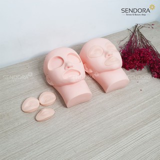 Đầu manocanh học phun xăm, nối mi, massage