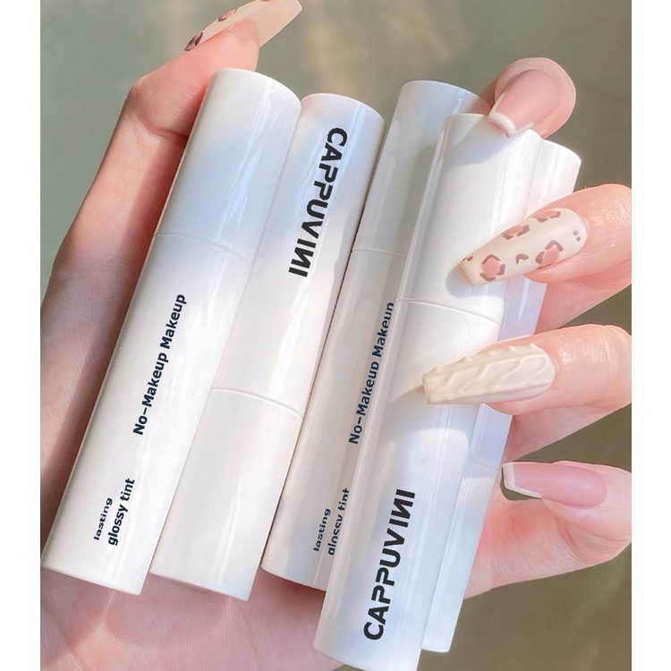 Son Bóng Lì CAPPUVINI Dưỡng Ẩm Môi Mềm Mịn Zero Makeup Sense Series Mirror Lip Glaze CP24