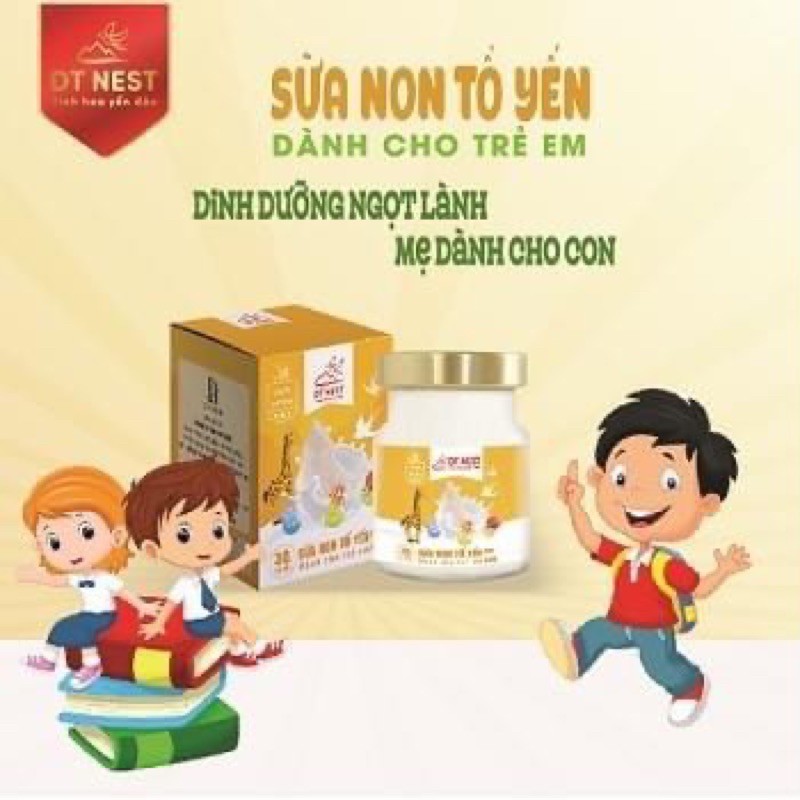 Sữa non tổ yến dành cho trẻ em dt nest Khánh Hòa với 30% yến nguyên chất - Hũ 70ml