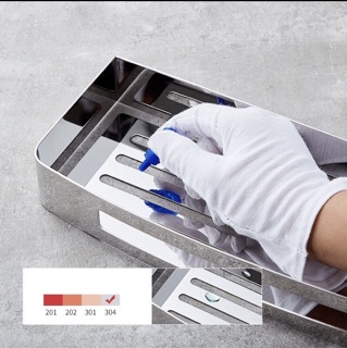Kệ để đồ nhà tắm inox 304 ( 1 tầng)-Kệ chữ nhật SUS 304